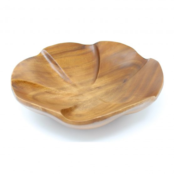 Schale Klee Holzschale braun